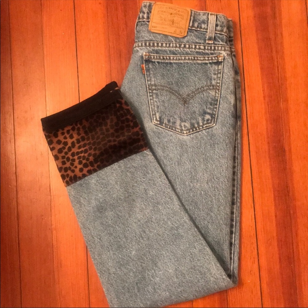 Vintage Orange Tag LEVI 550/Custom Leopard Twist